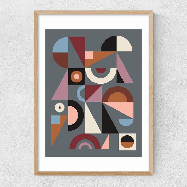 Graphic IX Narrow Oak Frame Graphic IX Narrow Oak Frame