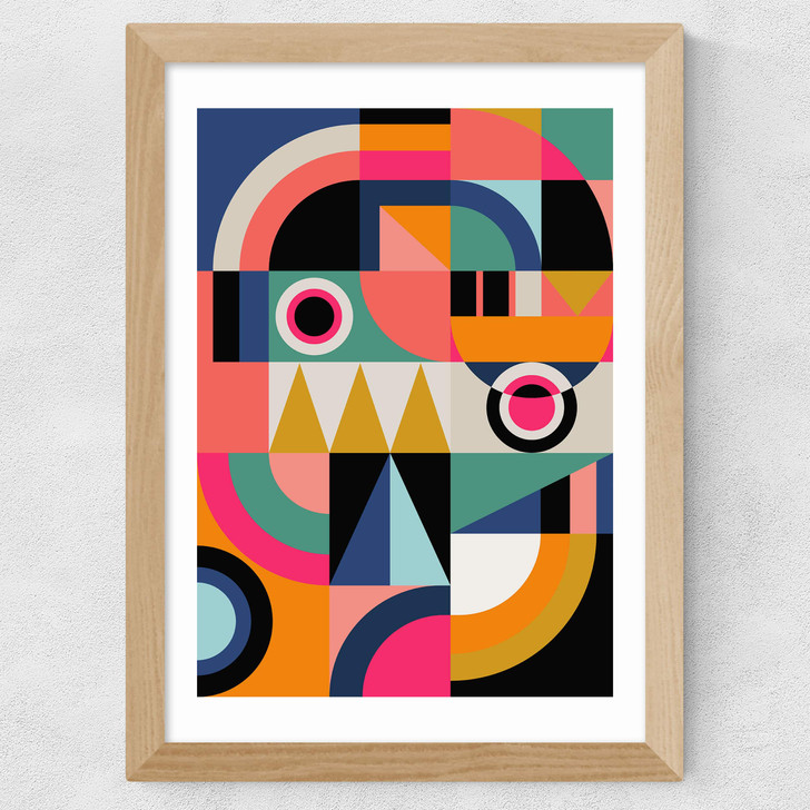 Graphic XIII Wide Oak Frame