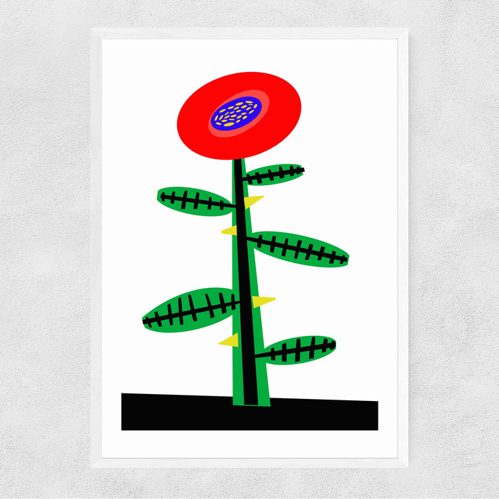 Rosy Red Narrow White Frame Rosy Red Narrow White Frame