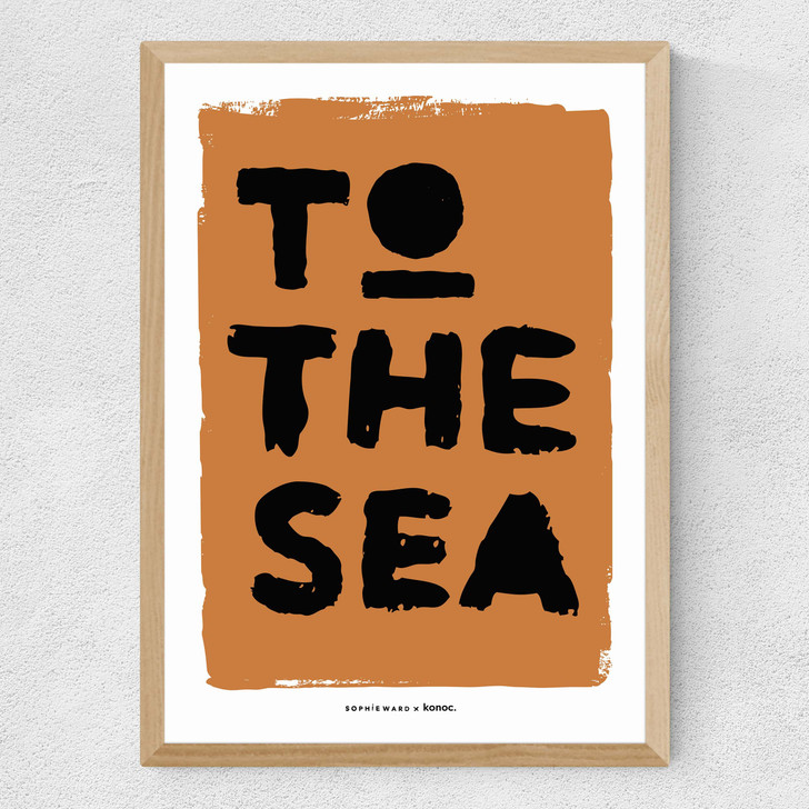 To The Sea Medium Oak Frame To The Sea Medium Oak Frame
