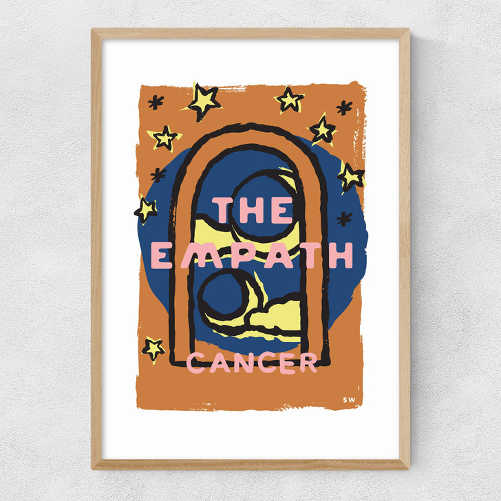Cancer - The Empath Narrow Oak Frame Cancer - The Empath Narrow Oak Frame