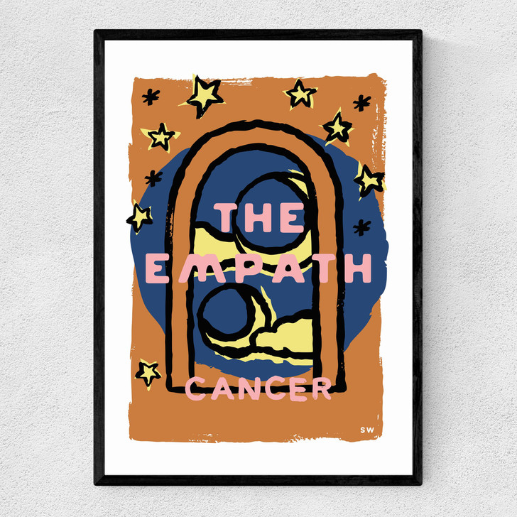 Cancer - The Empath Narrow Black Frame