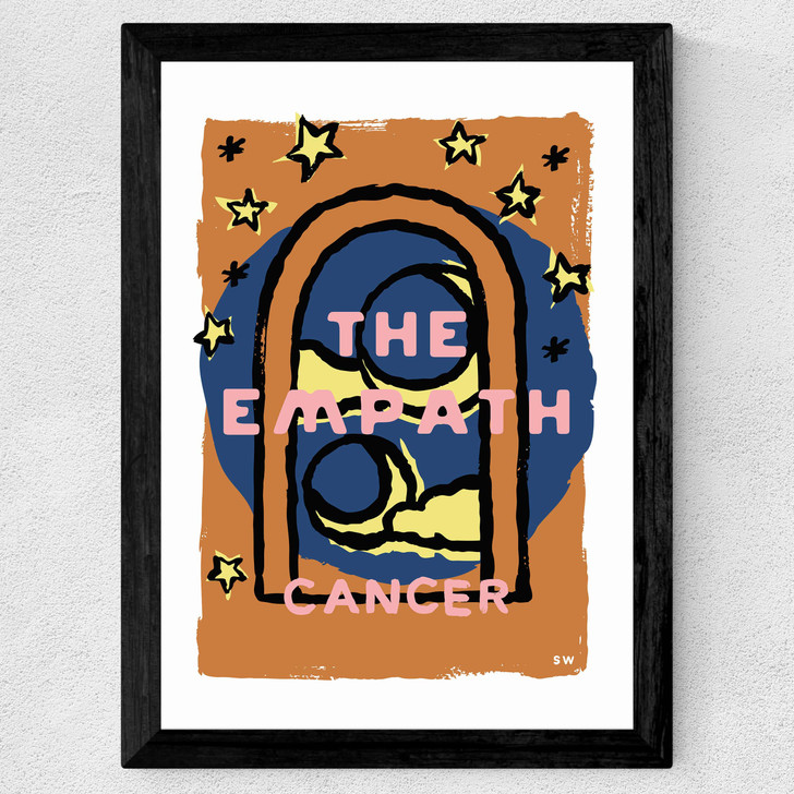 Cancer - The Empath Wide Black Frame