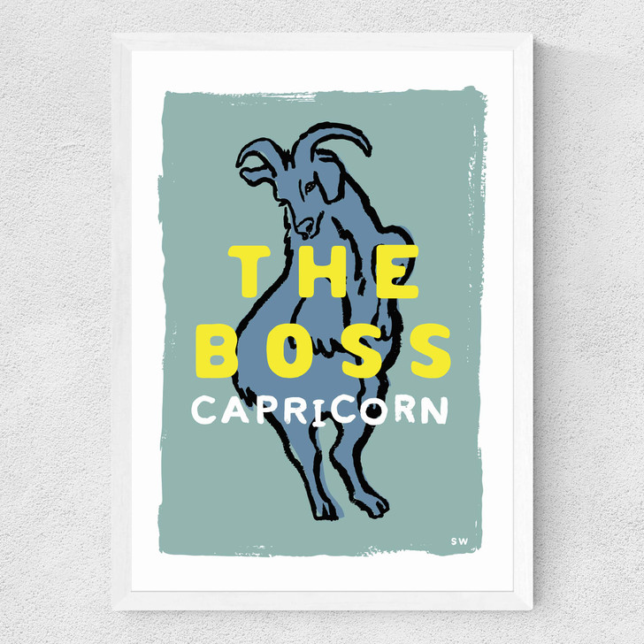 Capricorn - The Boss Medium White Frame