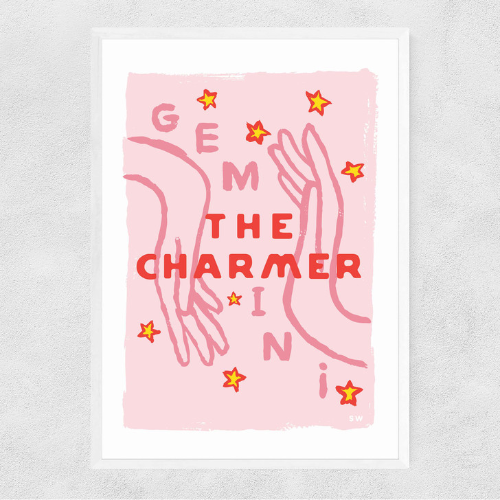 Gemini - The Charmer Narrow White Frame
