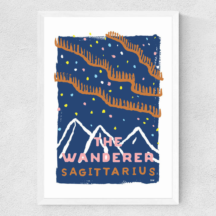 Sagittarius - The Wanderer Medium White Frame Sagittarius - The Wanderer Medium White Frame