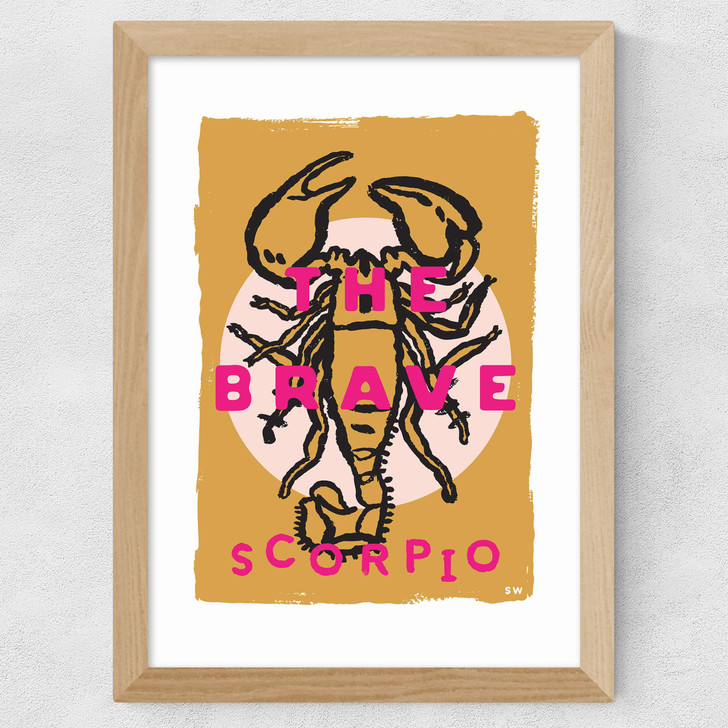 Scorpio - The Brave Wide Oak Frame Scorpio - The Brave Wide Oak Frame
