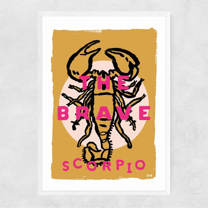 Scorpio - The Brave Narrow White Frame
