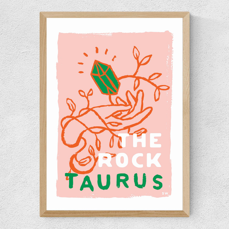 Taurus - The Rock Medium Oak Frame