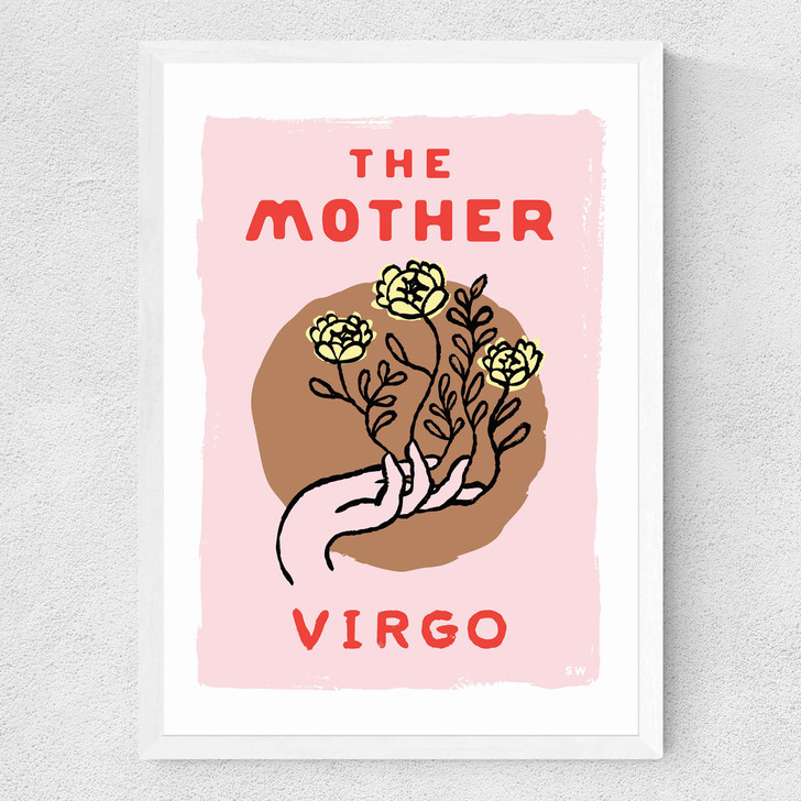 Virgo - The Mother Medium White Frame Virgo - The Mother Medium White Frame
