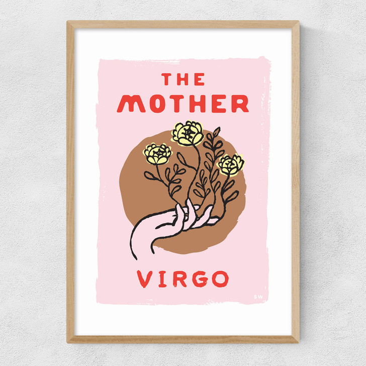 Virgo - The Mother Narrow Oak Frame