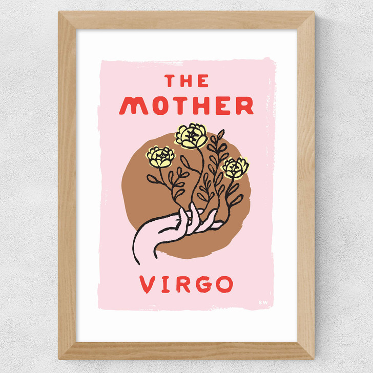 Virgo - The Mother Wide Oak Frame