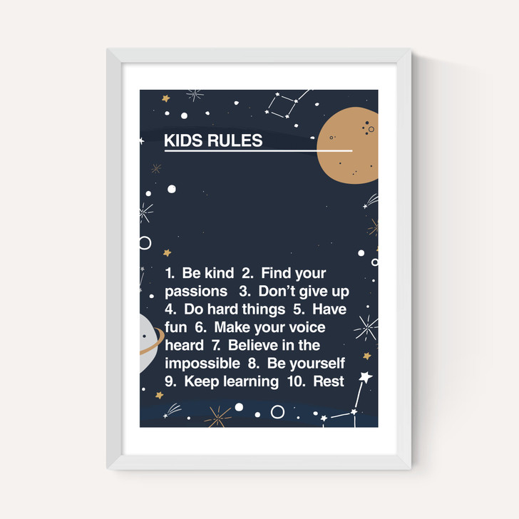 Kids' Rules Space Edit
