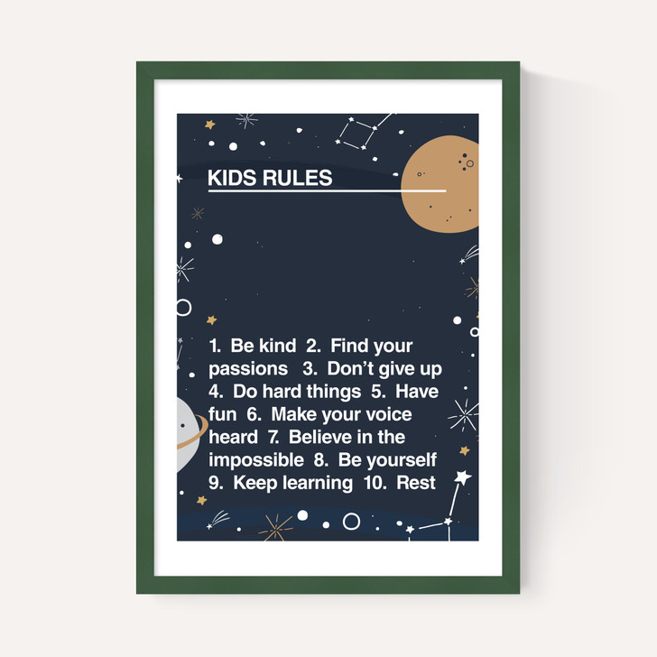 Kids' Rules Space Edit