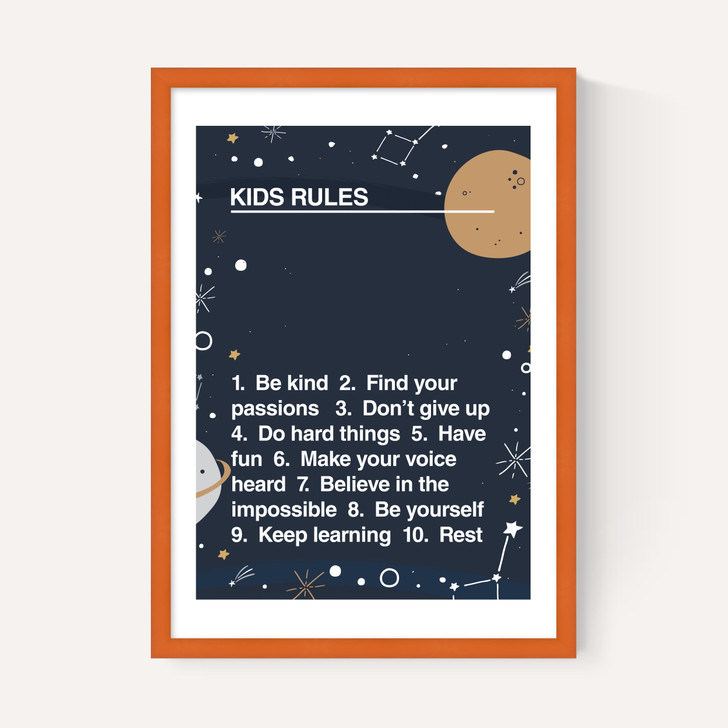 Kids' Rules Space Edit