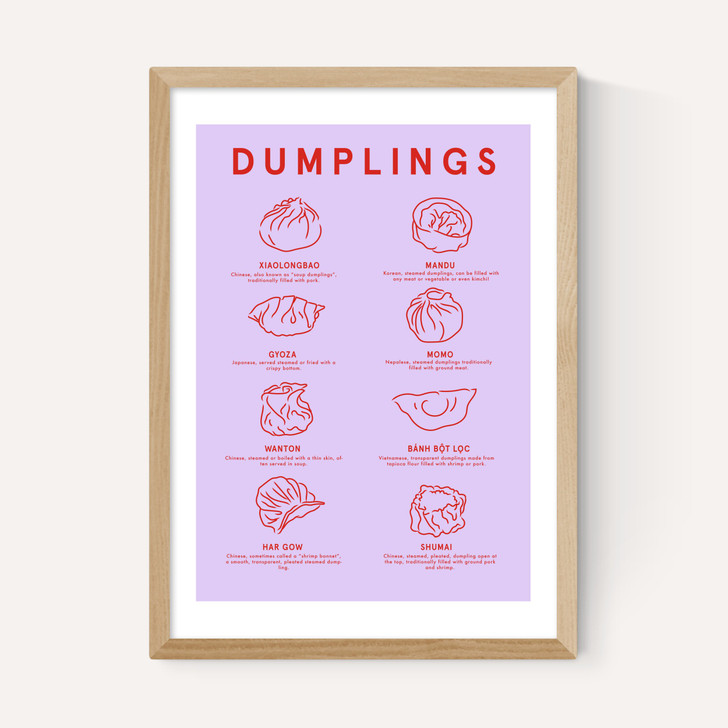 Dumpling Menu (Purple)