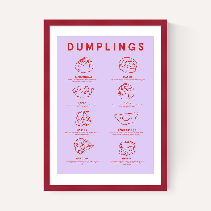 Dumpling Menu (Purple)