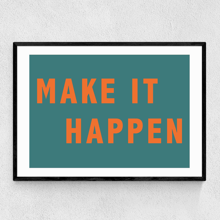 Make It Happen by Violet Studio Narrow Black Frame Make It Happen by Violet Studio Narrow Black Frame