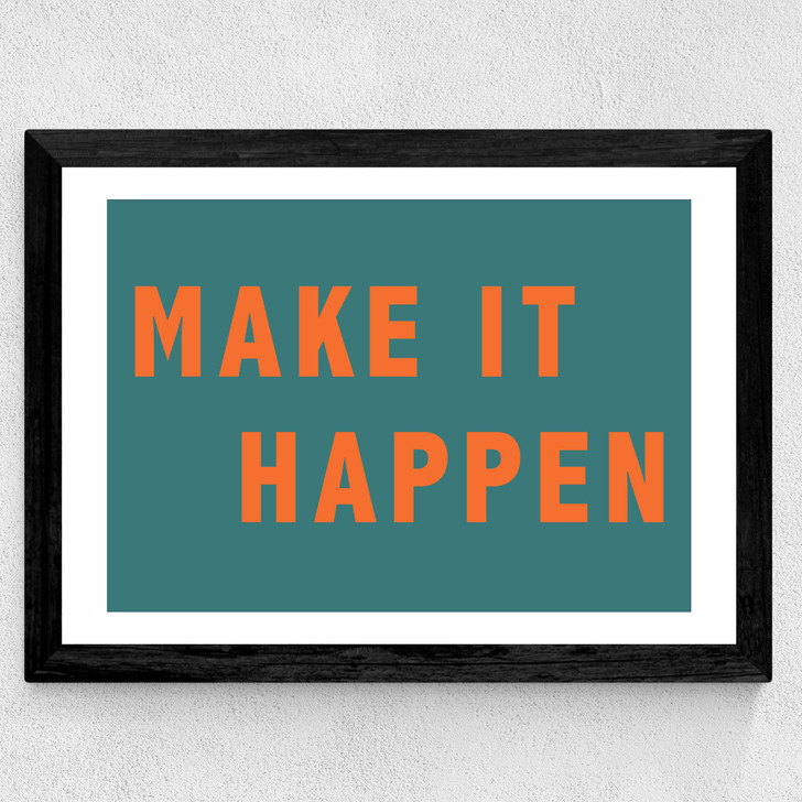 Make It Happen by Violet Studio Wide Black Frame Make It Happen by Violet Studio Wide Black Frame
