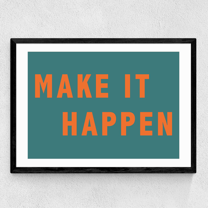 Make It Happen by Violet Studio Medium Black Frame