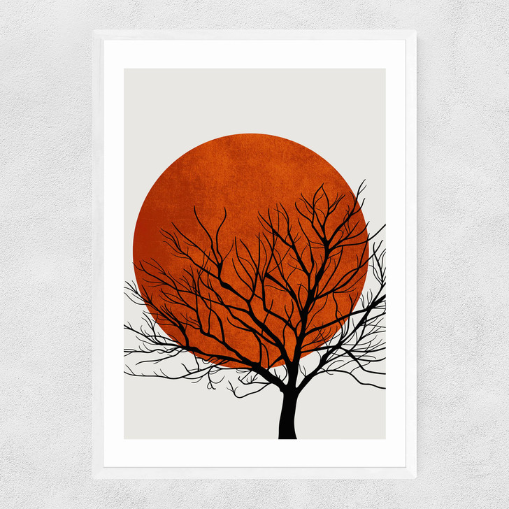 Warm Winter Narrow White Frame Warm Winter Narrow White Frame