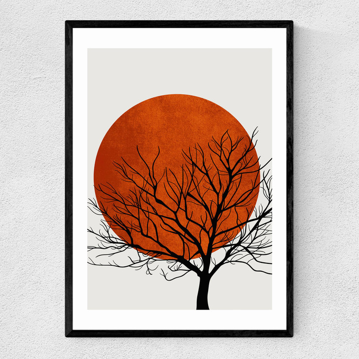 Warm Winter Narrow Black Frame
