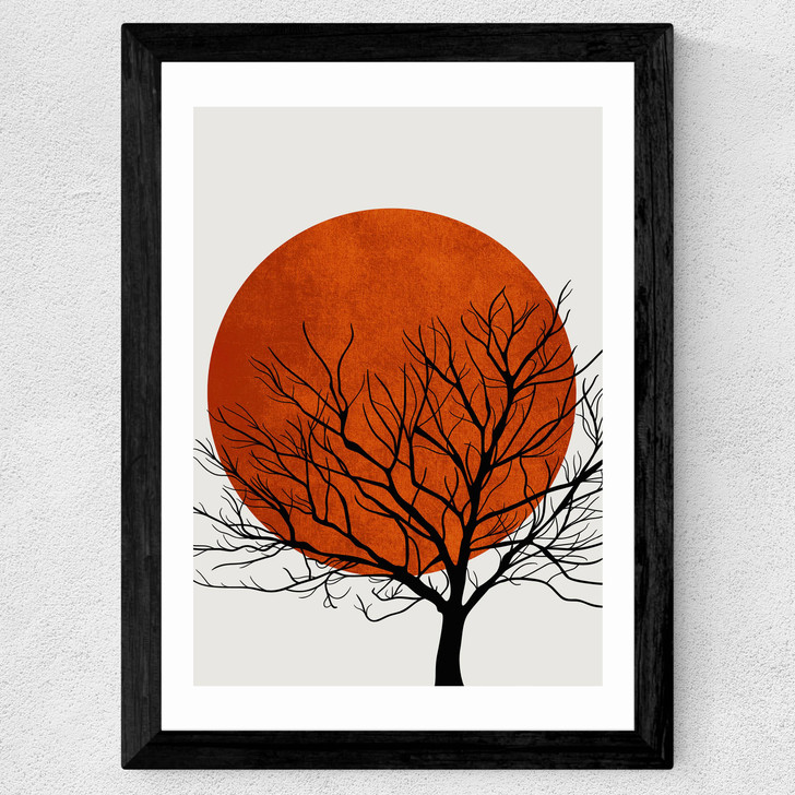 Warm Winter Wide Black Frame