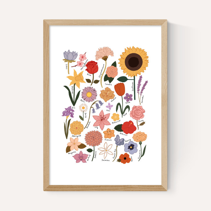Flower Chart White