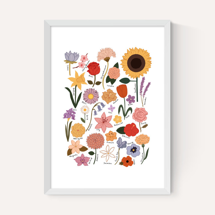 Flower Chart White
