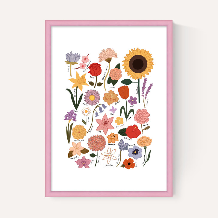 Flower Chart White