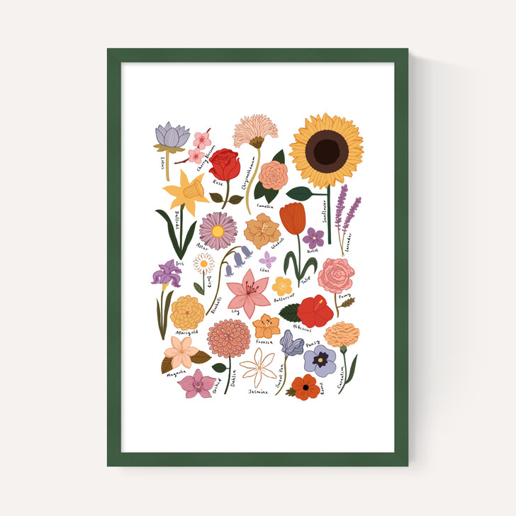 Flower Chart White