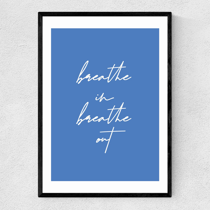 Breathe In by Violet Studio Narrow Black Frame Breathe In by Violet Studio Narrow Black Frame