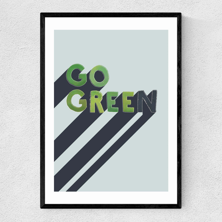 Go Green Narrow Black Frame Go Green Narrow Black Frame