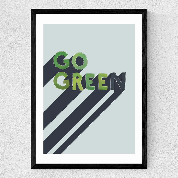 Go Green Medium Black Frame Go Green Medium Black Frame