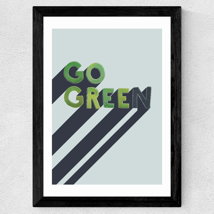 Go Green Wide Black Frame Go Green Wide Black Frame