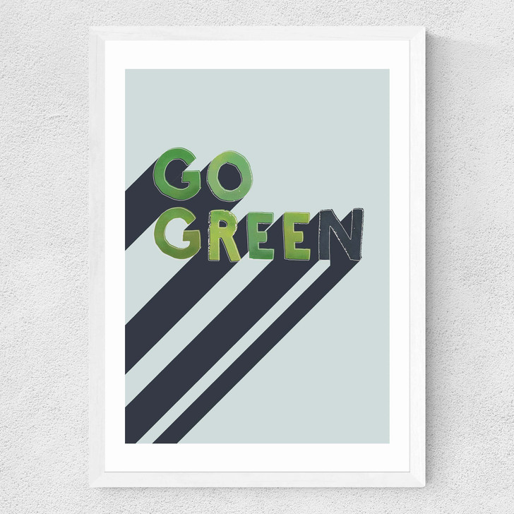 Go Green Medium White Frame Go Green Medium White Frame