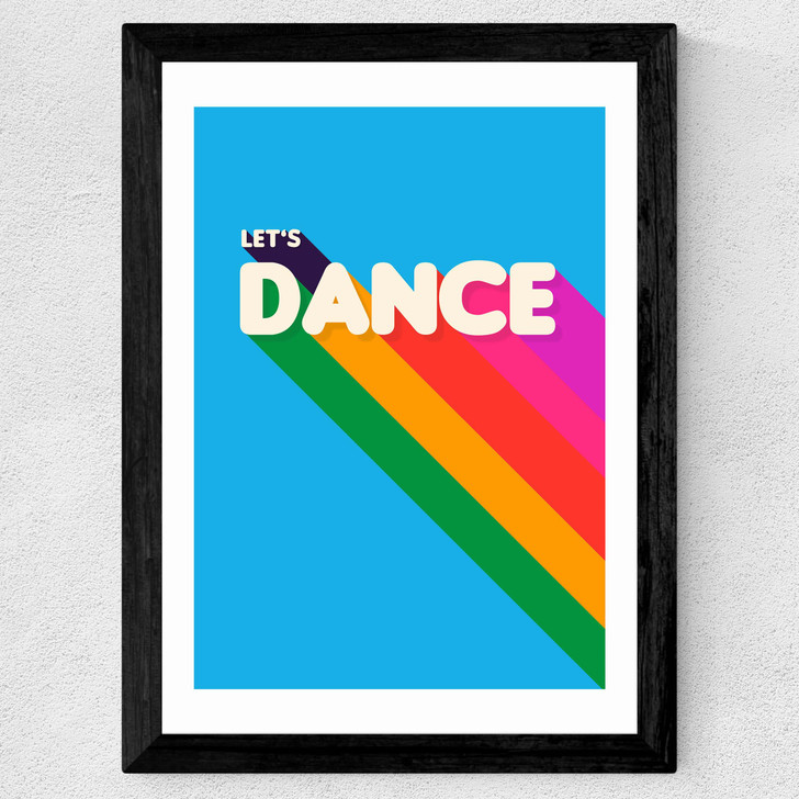 Let's Dance by ShowMeMars Wide Black Frame Let's Dance by ShowMeMars Wide Black Frame