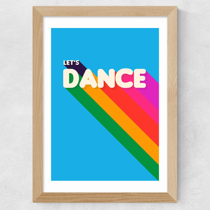 Let's Dance by ShowMeMars Wide Oak Frame Let's Dance by ShowMeMars Wide Oak Frame