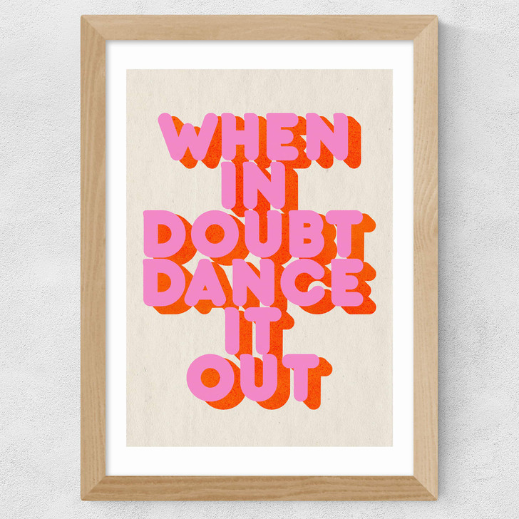 When In Doubt Wide Oak Frame When In Doubt Wide Oak Frame