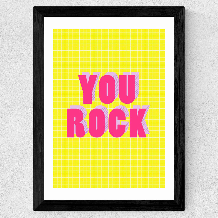 You Rock Wide Black Frame