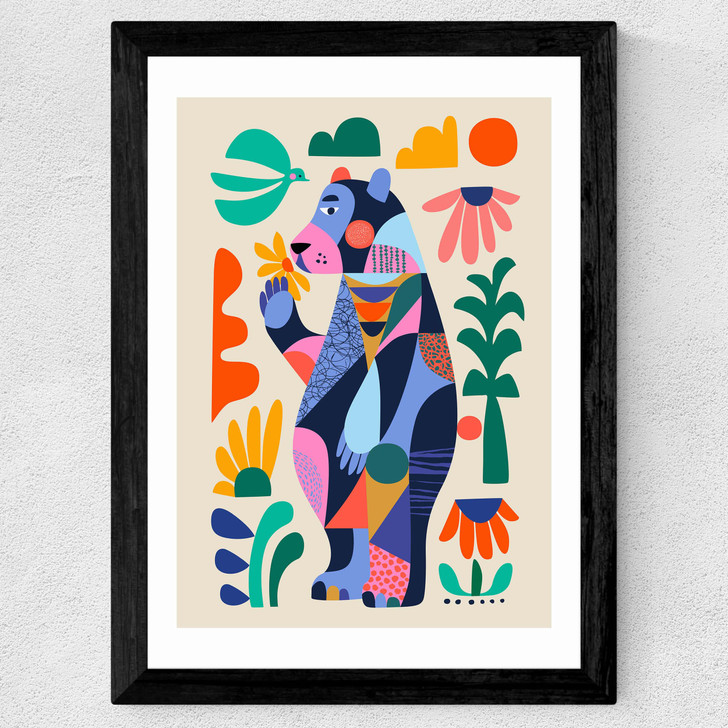 Bear by Rachel Lee Wide Black Frame