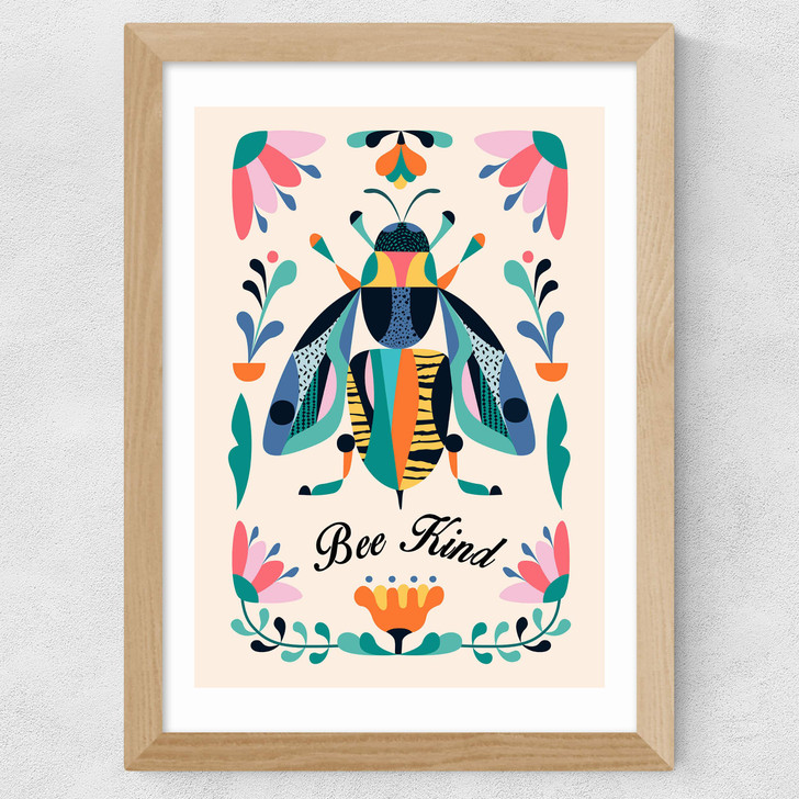 Be Kind Wide Oak Frame