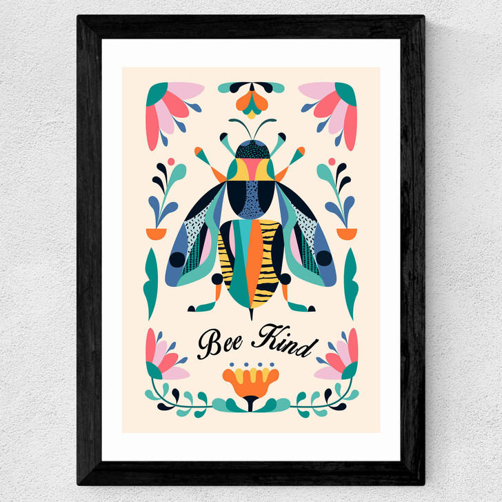 Be Kind Wide Black Frame