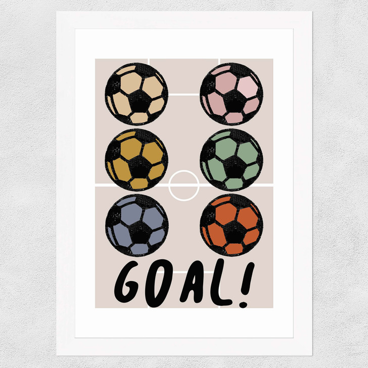 Goal! Wide White Frame