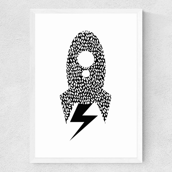 Rocket Medium White Frame