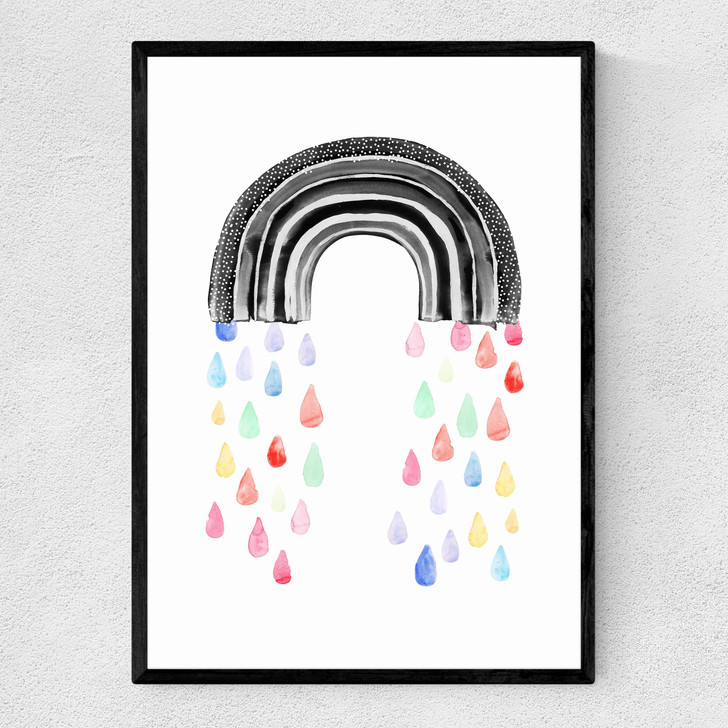 Rainbow Rain Narrow Black Frame Rainbow Rain Narrow Black Frame
