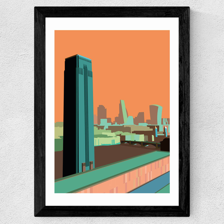Tate Modern - City Skyline (Orange)