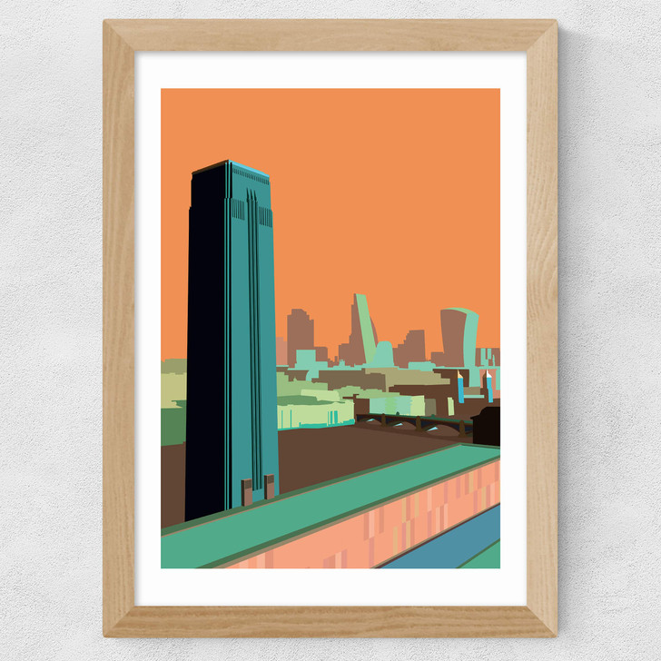 Tate Modern - City Skyline (Orange)
