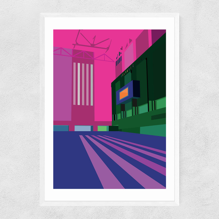 Tate Modern - Turbine Hall (Pink) Narrow White Frame Tate Modern - Turbine Hall (Pink) Narrow White Frame