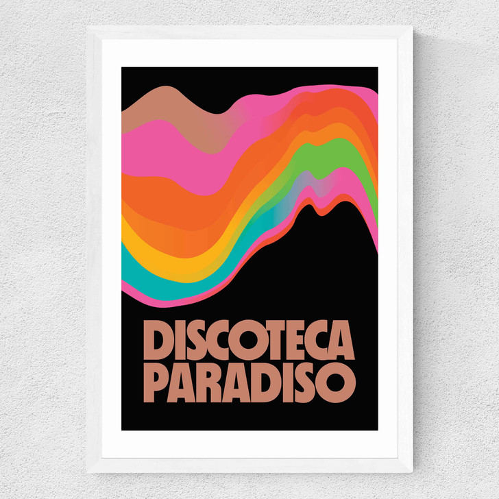 Discoteca Paradiso Medium White Frame